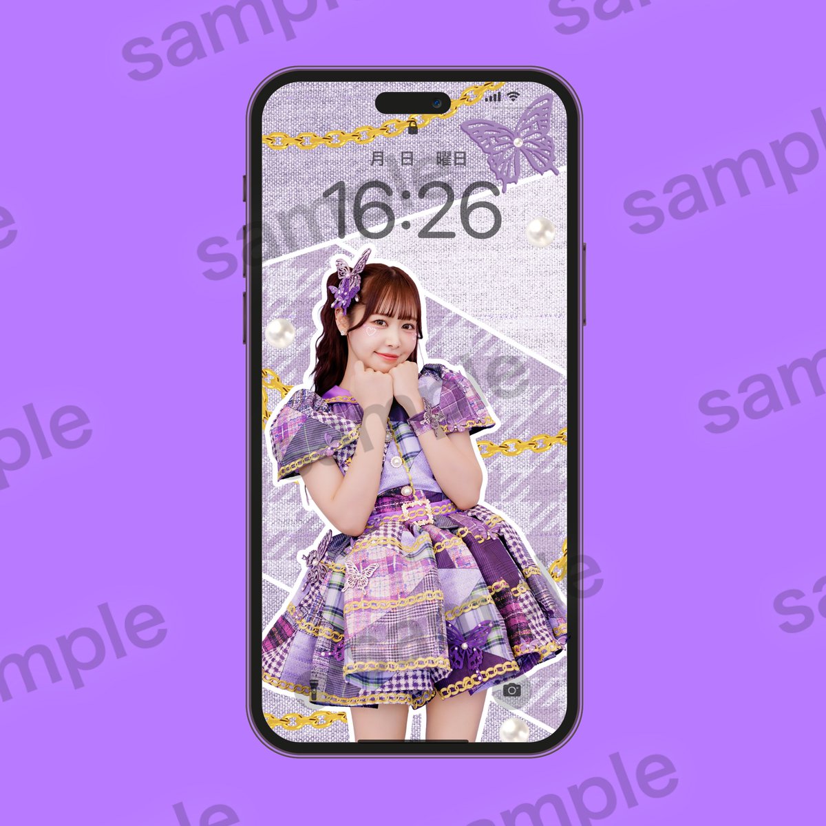 ☀️夏蝶々衣装壁紙🦋】 『夏蝶々衣装』を身にまとった、るなぴの写真