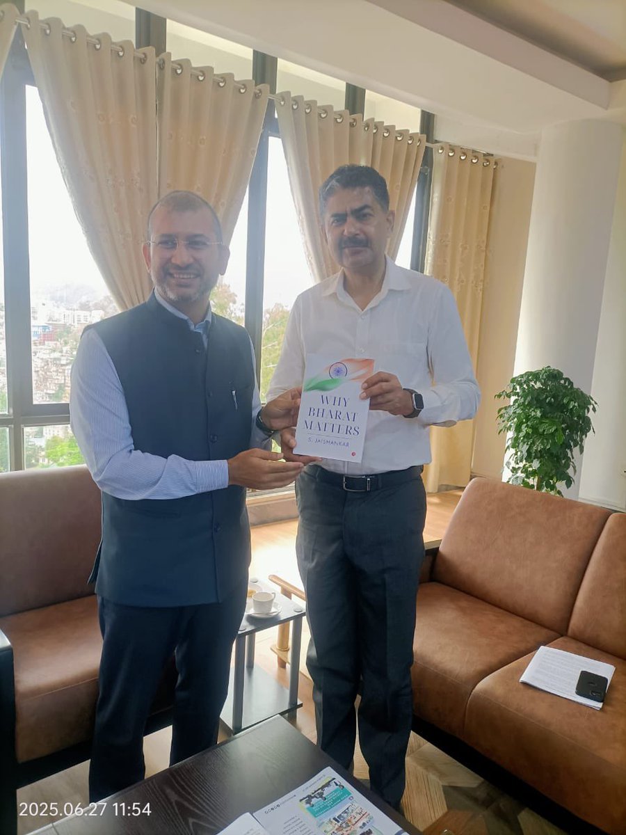 Protector General of Emigrants (@protectorgengoi) on Twitter photo JS (OE) & PGE Sh S Bhagat called on Mr. Anil Shukla, DGP of Mizoram this morning and briefed him on the OE & PGE Div’s efforts to promote safe and legal emigration in the State of Mizoram .<a href="/SecretaryCPVOIA/">Arun Kumar Chatterjee</a> <a href="/KVSinghMPGonda/">Kirti Vardhan Singh</a> <a href="/DrSJaishankar/">Dr. S. Jaishankar</a>
<a href="/DGPMizoram/">DGP Mizoram Police</a> <a href="/mizorampolice/">Mizoram Police</a> JS (OE) & PGE Sh S Bhagat called on Mr. Anil Shukla, DGP of Mizoram this morning and briefed him on the OE & PGE Div’s efforts to promote safe and legal emigration in the State of Mizoram .<a href="/SecretaryCPVOIA/">Arun Kumar Chatterjee</a> <a href="/KVSinghMPGonda/">Kirti Vardhan Singh</a> <a href="/DrSJaishankar/">Dr. S. Jaishankar</a>
<a href="/DGPMizoram/">DGP Mizoram Police</a> <a href="/mizorampolice/">Mizoram Police</a>