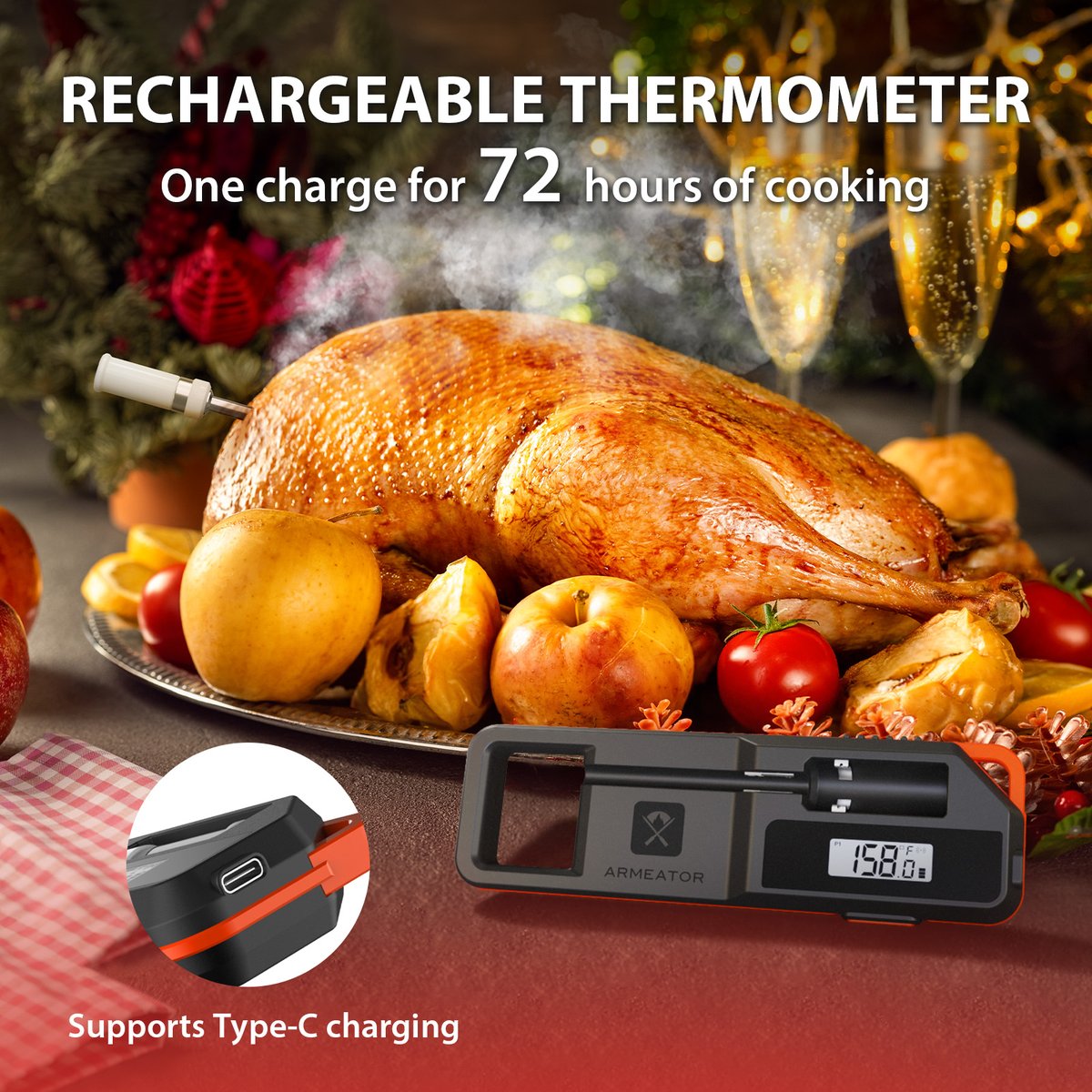 Momoagent_max's tweet photo. #deal #Giveaway #SummerGameFest 
20% OFF Real Time Coupon🥳
Link: 
https://t.co/fx5WVCjZb4
Instant Read Wireless Digital Meat Thermometer
-Ceramic Handle
-Accuracate reading
-LCD Display
-High Quality
-Gift for Him https://t.co/H54INE2Oac