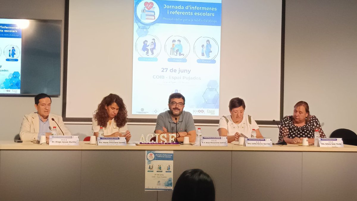 Col·legi d'Infermeres i Infermers de BCN (COIB) (@coibarcelona) on Twitter photo El #COIB acull la “Jornada d’infermeres i referents escolars – present i futur per a la salut a Catalunya.”
d'<a href="/ACISEinfermeria/">ACISE infermeria</a>.
El president del #COIB, <a href="/BorjaManzanares/">Borja Manzanares 👨👩👧👦 🅰️1️⃣</a>, forma part de la taula inaugural de la jornada El #COIB acull la “Jornada d’infermeres i referents escolars – present i futur per a la salut a Catalunya.”
d'<a href="/ACISEinfermeria/">ACISE infermeria</a>.
El president del #COIB, <a href="/BorjaManzanares/">Borja Manzanares 👨👩👧👦 🅰️1️⃣</a>, forma part de la taula inaugural de la jornada