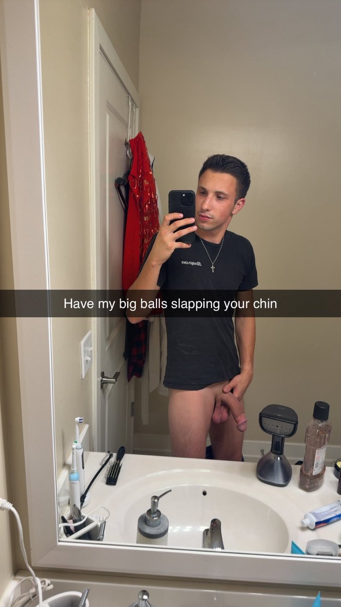 I love my fat cock but I love my big balls just as much😊