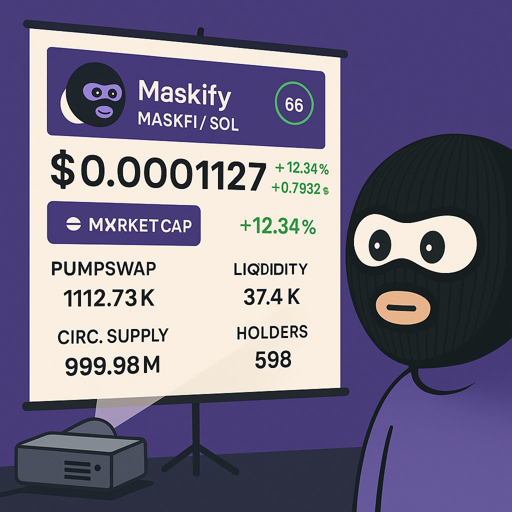 Maskify (@maskfi_sol) on Twitter photo Updated <a href="/DEXToolsApp/">DEXTools</a> ๐
Custom Link: 
dextools.io/app/en/token/mโฆ
Website Link: 
maskfi.fun Updated <a href="/DEXToolsApp/">DEXTools</a> ๐
Custom Link: 
dextools.io/app/en/token/mโฆ
Website Link: 
maskfi.fun