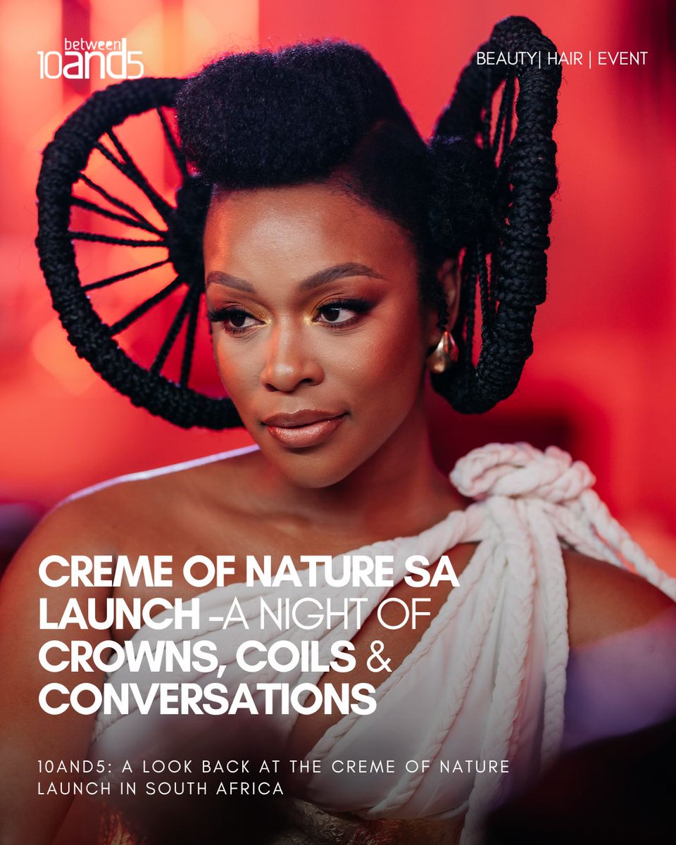 10and5's tweet image. A major congratulations to Nomzamo Mbatha, the new face of Creme of Nature South Africa, a woman who embodies beauty, purpose, and pride in every strand.
#CremeOfNatureSA #BoldAndBeautiful #HairIsHeritage #NomzamoXCremeOfNature #10and5Beauty