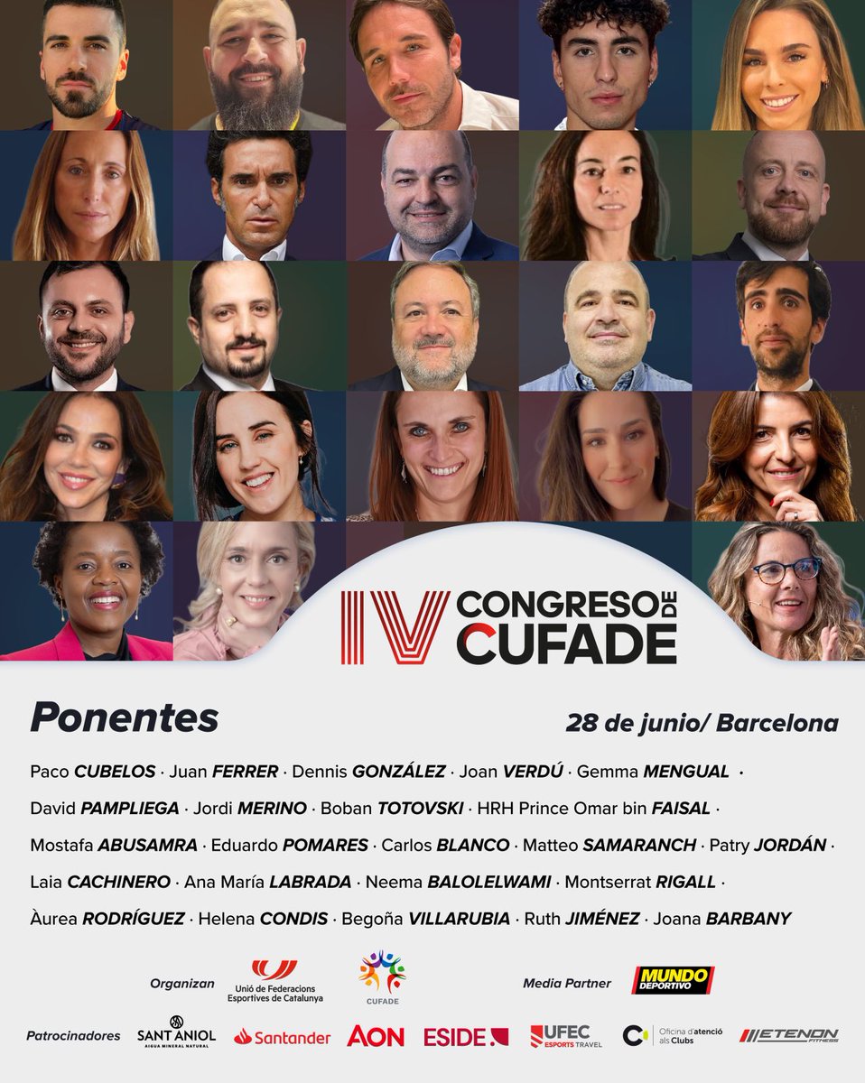 Isabel Pérez Espinosa (@ipe_ufec) on Twitter photo 💼 Aquest divendres a #CUFADE, celebrem el Dia de les Empreses amb focus en lideratge, estratègia i sostenibilitat econòmica a l’esport.
🔸 Com generar valor sense perdre l’essència?
🔸 Marca i xarxes socials
A <a href="/UFECcat/">Unió de Federacions Esportives de Catalunya</a> ho sabem: el lideratge esportiu també és gestió i visió. 💼 Aquest divendres a #CUFADE, celebrem el Dia de les Empreses amb focus en lideratge, estratègia i sostenibilitat econòmica a l’esport.
🔸 Com generar valor sense perdre l’essència?
🔸 Marca i xarxes socials
A <a href="/UFECcat/">Unió de Federacions Esportives de Catalunya</a> ho sabem: el lideratge esportiu també és gestió i visió.