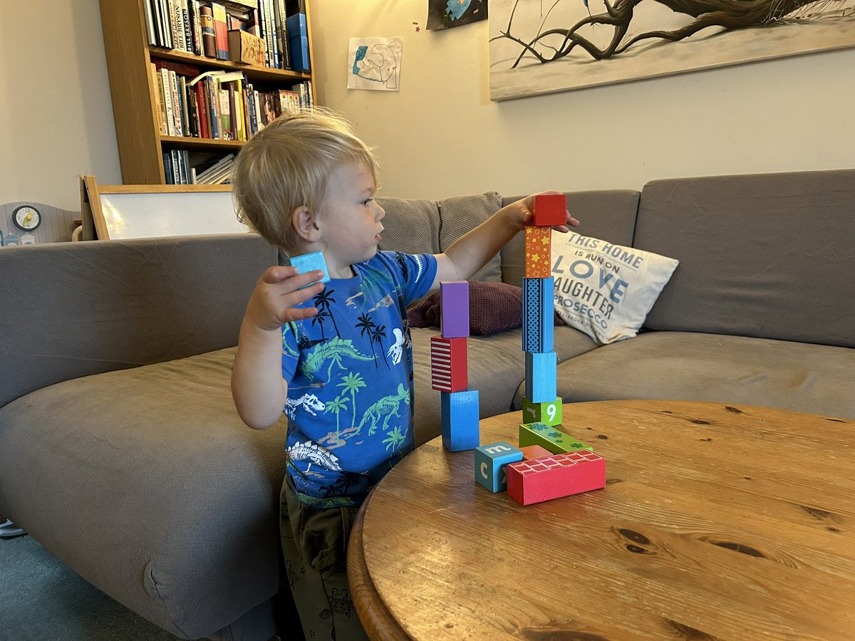 Pre late shift play with the littlest ❤️