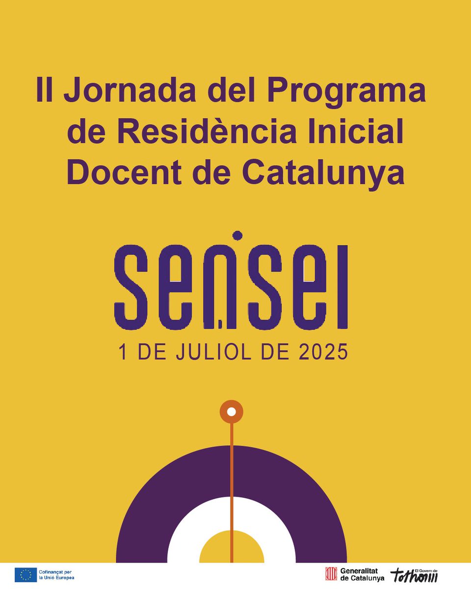 II Jornada del Programa de Residència Inicial Docent de Catalunya – Sensei!  Més informació a l'enllaç!

📅 1 de juliol

🔗 xtec.gencat.cat/ca/agenda/II-J…

#AlsCentres