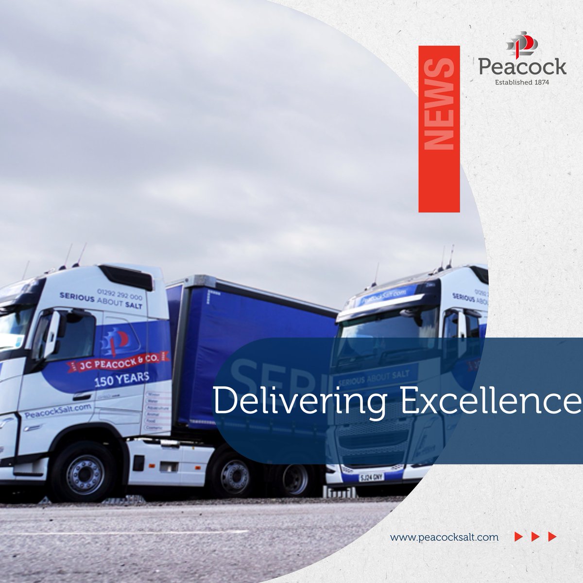Delivering Excellence All Year Round
May was a busy month for us at Peacock Salt, and despite the high demand, we continued to meet and exceed our delivery standards.
It’s thanks to the hard work of our team that we’re able to perform at such a high level, no matter the season.