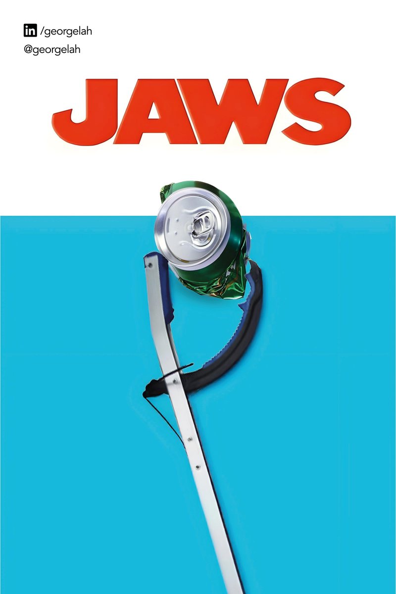 georgelah's tweet image. Jaws! 🦈

@OneMinuteBriefs - Brief of the Day: Create posters to advertise #LitterPickers 🗑️