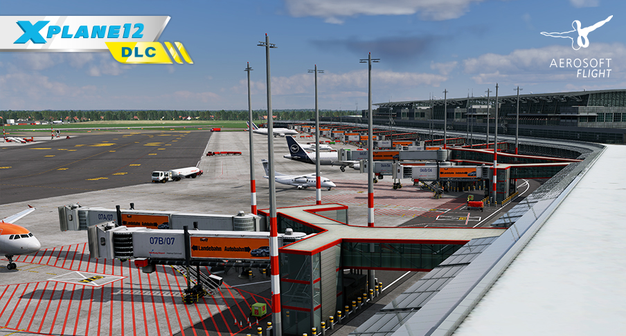 The new X-Plane 12 edition of Sim-Wings' Hamburg Airport (EDDH) is on sale now at Just Flight! tinyurl.com/4vbryvzu #xplane #xplane12 #xp12