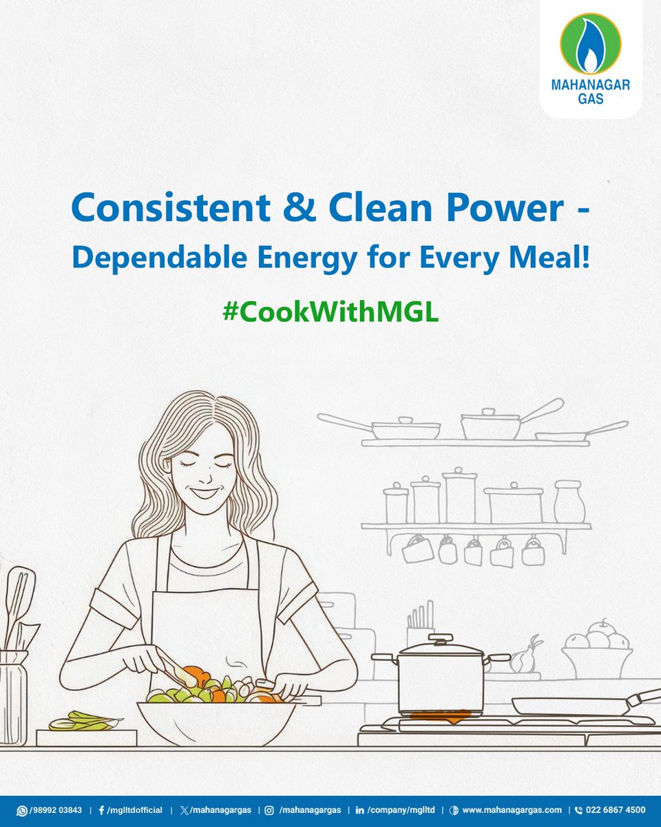 mahanagargas's tweet image. Count on PNG for a steady, environmentally friendly flame that ensures every dish you cook is prepared with love &amp;amp; efficiency...
#CookWithMGL