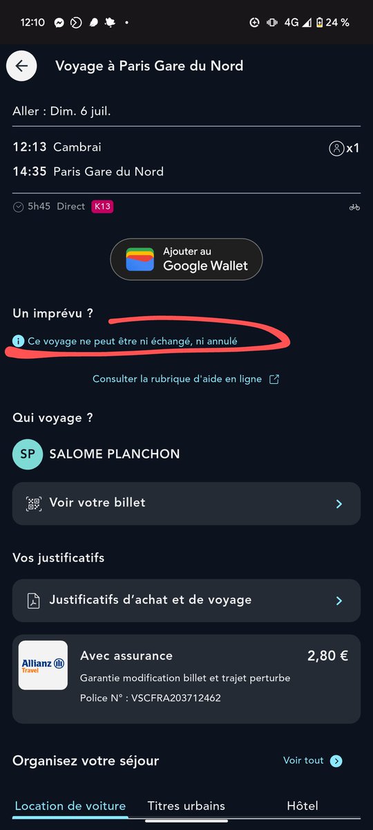 ziggychards's tweet photo. @TERHDF Bonjour, j'aimerais annuler mon trajet, j'ai même pris l'assurance, mais impossible : sauriez-vous m'expliquer pourquoi ? https://t.co/iUVj0QhmLS