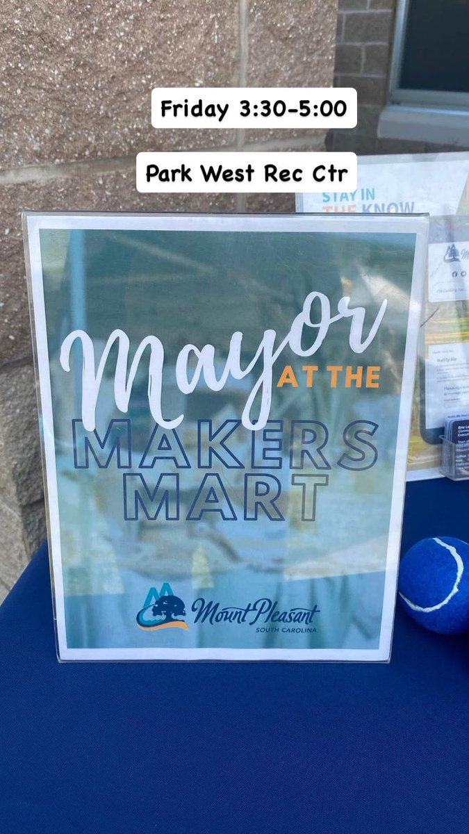 Drop by today's Makers Mart to talk about town issues. And please support our vendors!
