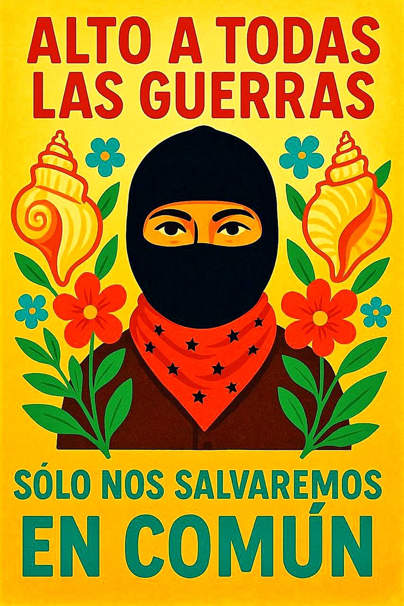 "Quienes  ganan en esta guerra
son los grandes consorcios
armamentistas y los  grandes
capitales que ven la oportunidad
para conquistar,destruir/reconstruir
territorios, es decir, crear nuevos
mercados de  mercancías y de
consumidores,de personas..."
#EZLN
🇵🇸🇵🇸#PalestinaLibre🇵🇸🇵🇸