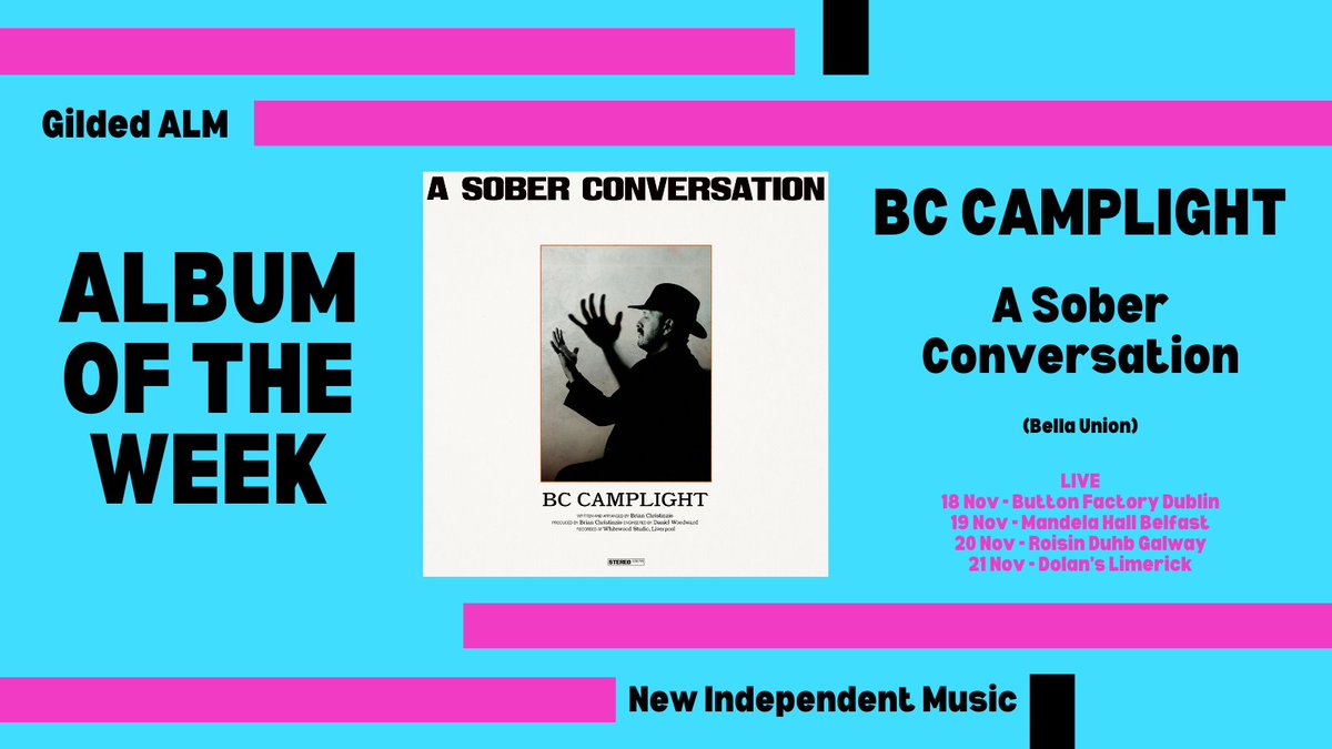 The <a href="/GildedALM/">GildedALM</a> #AlbumOfTheWeek is A Sober Conversation by <a href="/bccamplight/">BC CAMPLIGHT</a> on <a href="/bellaunion/">Bella Union</a> 
 
👀 <a href="/Nomoreworkhorse/">No More Workhorse</a> #AOTW

nomoreworkhorse.com/2025/06/27/alb…

BC Camplight plays 🇮🇪 Nov. 2025

18- <a href="/ButtonFactory22/">Button Factory</a>
19- <a href="/mandelahall/">Mandela Hall, Belfast</a> 
20- <a href="/roisindubhpub/">Róisín Dubh</a> 
21 - <a href="/mydolans/">Dolans Limerick</a> 

bit.ly/GildedAOTWspot… 👂⬇️