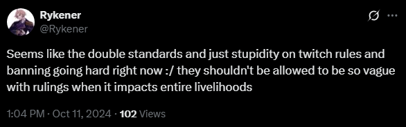 This has aged far better then i wish it did XD 

There are so many examples now i could put this to especially within the vtuber community for the vague rulings and this saga between tectone and denims an co just ticks every box imaginable under double standards