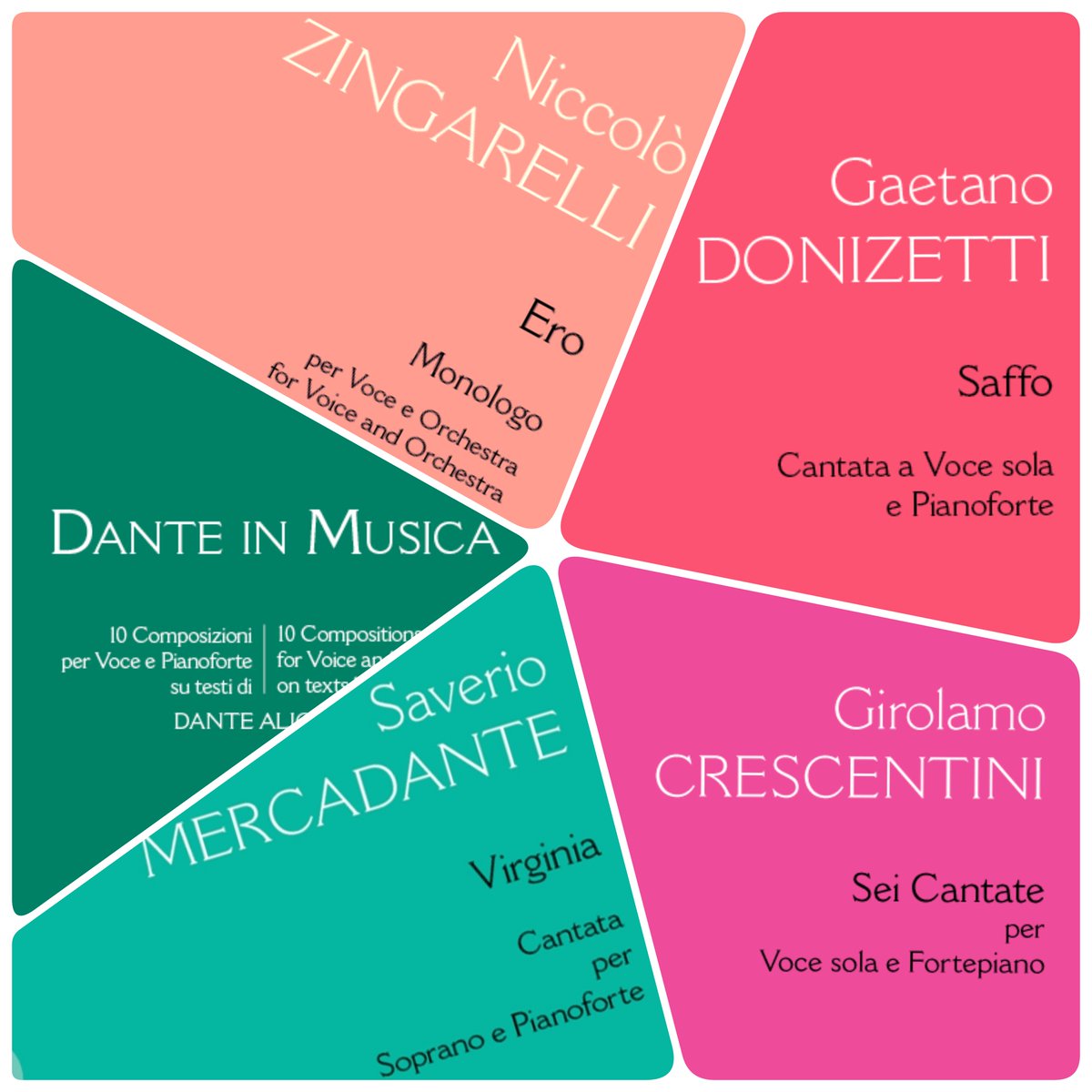 Consonarte's tweet photo. Cantate italiane dell’Ottocento

ERO
Niccolò #Zingarelli, 1804-1812
https://t.co/QRvWh9jXzP

ISCRIZIONE SULLA PORTA DELL’INFERNO
Giuseppe #Balducci / Clotilde Capece #Minutolo
https://t.co/yWkGjV6Loz

SEI CANTATE
Girolamo #Crescentini, 1820
https://t.co/tuiFxmYBBe

1/ https://t.co/UKkE3llTDB