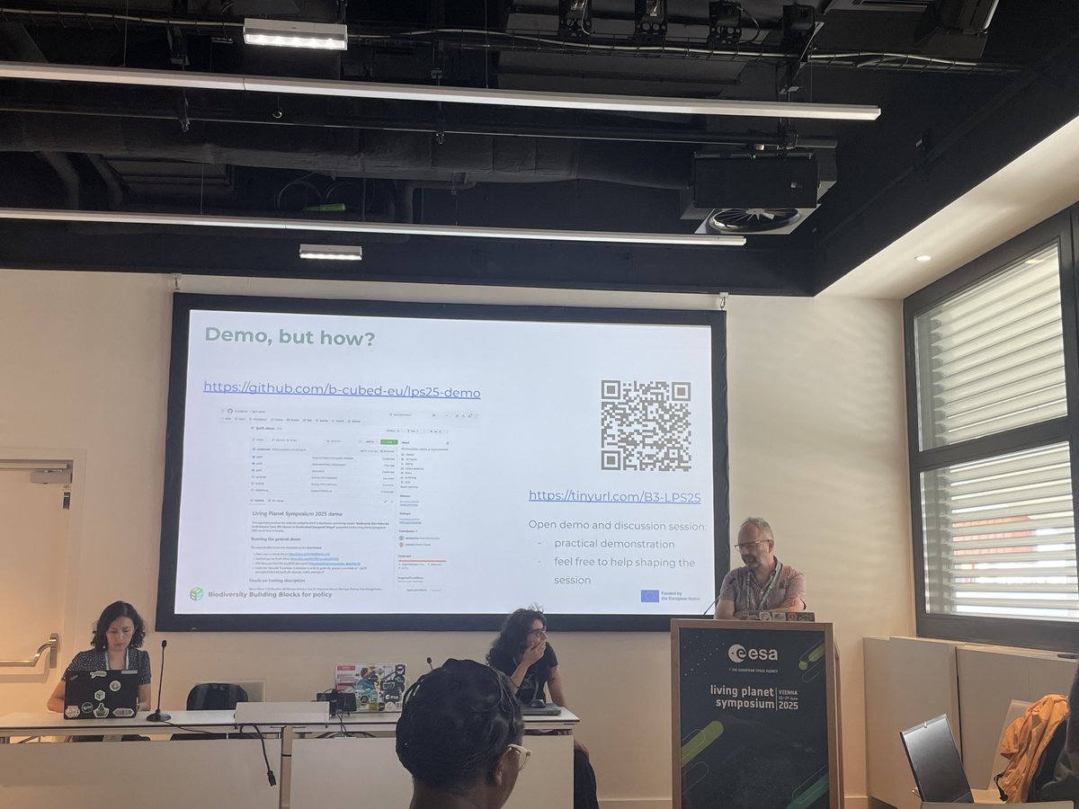 BCubedProject's tweet image. 🚀On 22 June 2025, B-Cubed hosted a hands-on session on “Biodiversity Data Cubes for Earth Science: From SQL Queries to Standardized Geospatial Output” at the Living Planet Symposium 2025.
@esa @idiv 
#DataCubes #BiodiversityData #LPS25