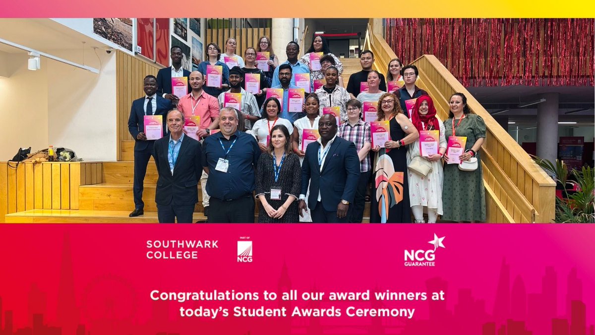 Congratulations to all of our adult students, we know that studying as an adult comes with lots of challenges and we are proud of what you have achieved. 

Good luck with your #NextSteps

#SouthwarkCollege #AdultStudentAwards  #GetReadyForYourFuture