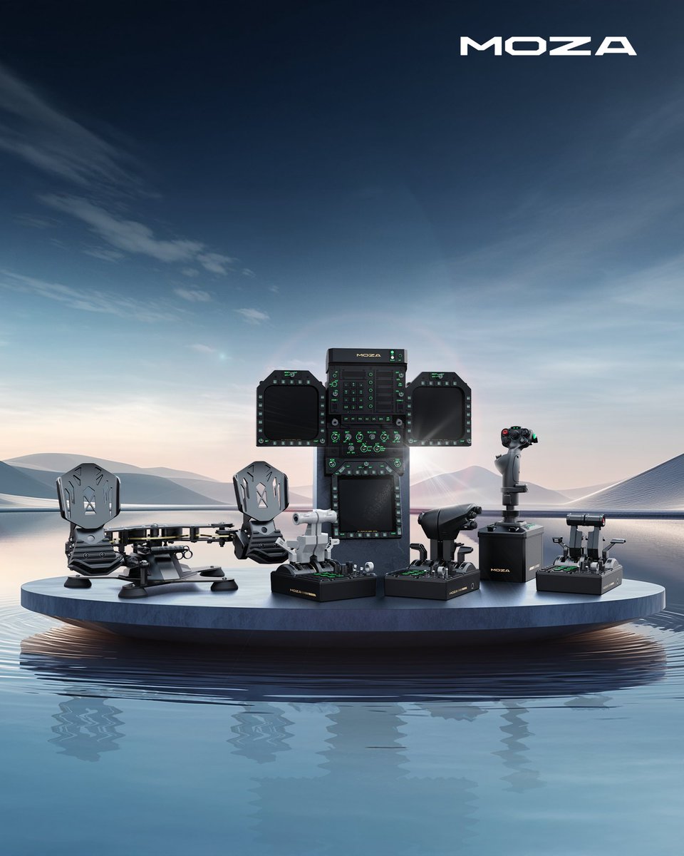 🛫 Take Command of the Skies with MOZA’s Complete Flight Sim Ecosystem!

We’re proud to unveil the latest additions to MOZA’s cutting-edge flight sim lineup—crafted for precision, realism, and total immersion:

⚙️ AB6 FFB Flight Base &amp; MHG Flightstick – Your go-to force feedback