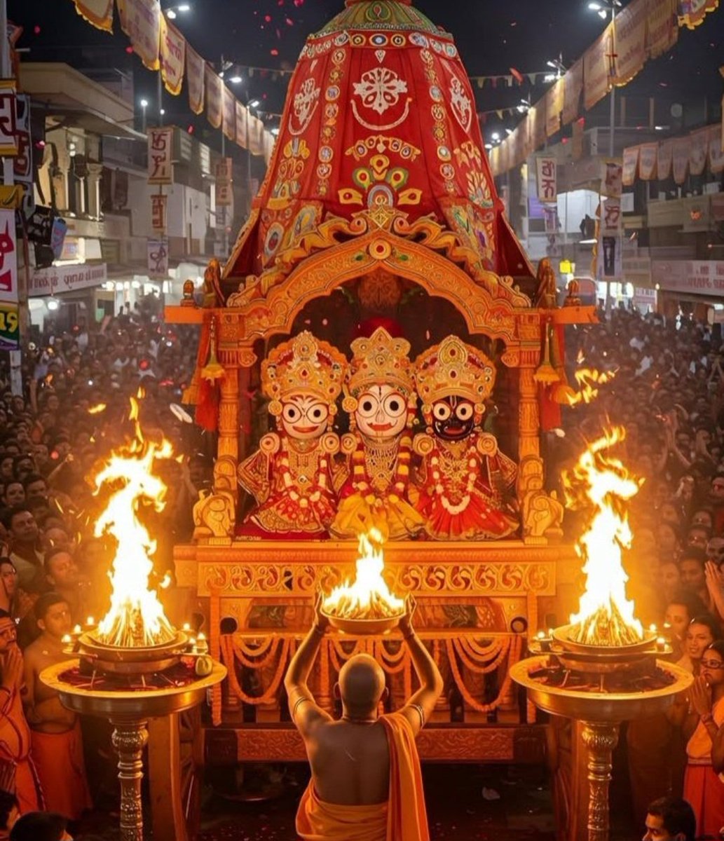 ItsRealAgastya's tweet photo. Where wheels roll , hearts melt , and time stands still.

यह पवित्र यात्रा आपके जीवन में सुख , समृद्धि और शांति लेकर आए।

Divided by Nationa United by Jagannath 

जय जगन्नाथ 🙏

#JagannathRathYatra #भगवान_जगन्नाथ #RathYatra2025 #दिव्य_यात्रा #Jagannath https://t.co/Pp0SMq9NPf