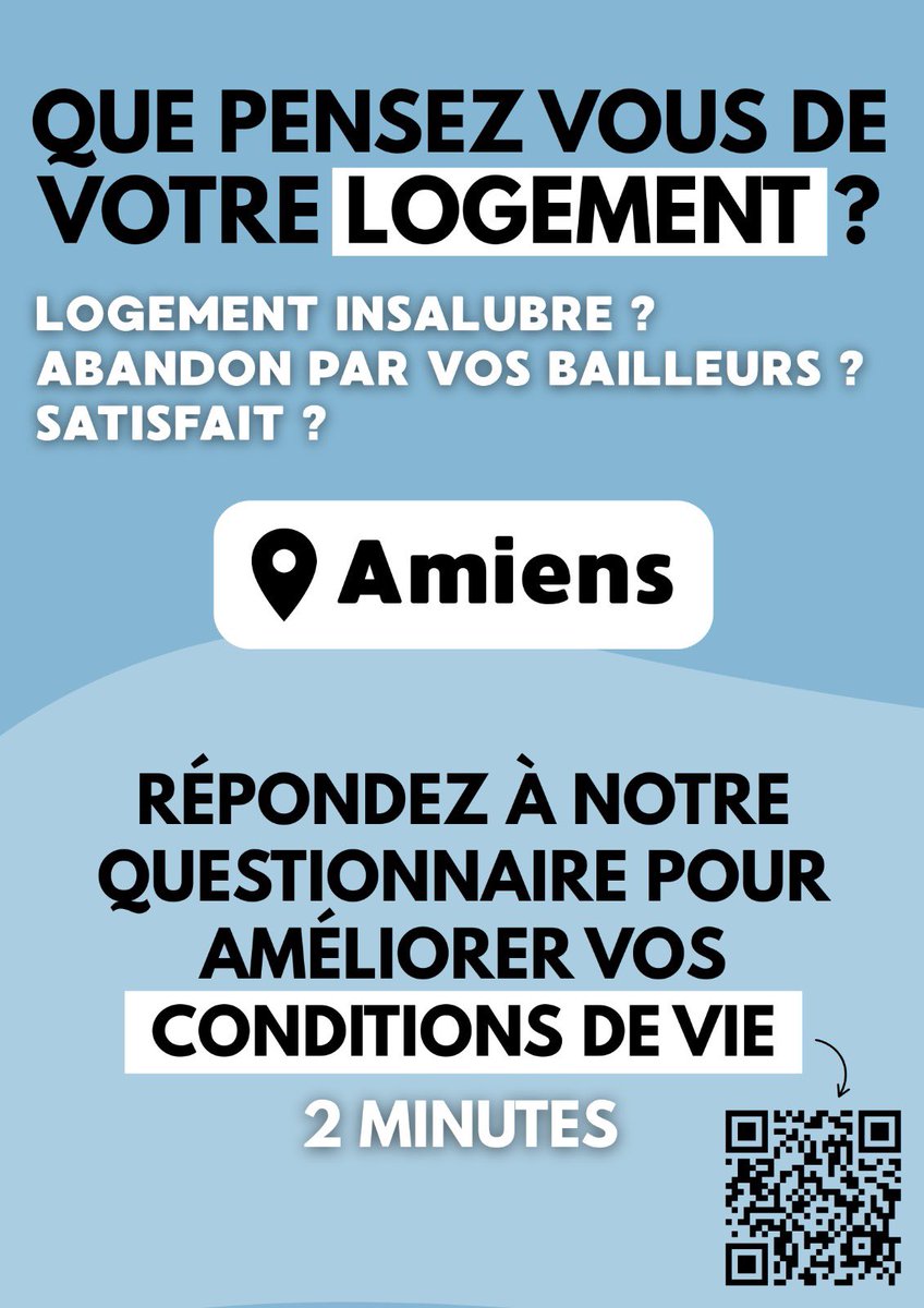 Avec le bon lien !

Le logement est une de vos préoccupations majeures. Si ce n’est la priorité. Et c’est normal. Être bien chez soi, c’est primordial. Vous êtes nombreux à nous contacter pour en parler.
#Amiens 
Vous pouvez répondre en ligne ici :

docs.google.com/forms/d/e/1FAI…