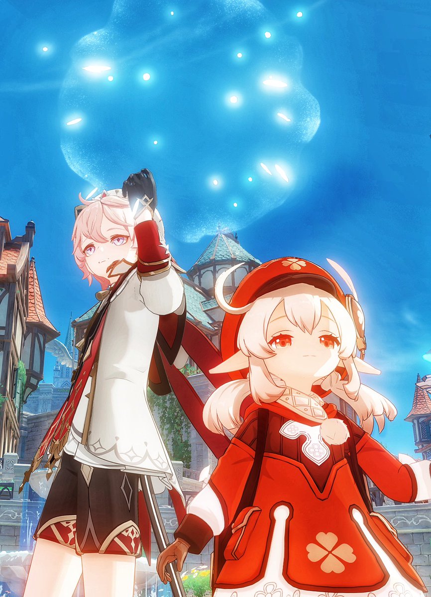 #クレー #Klee  #ダリア #Dahlia #原神写真部 #原神 #GenshinImpact #よつば日和