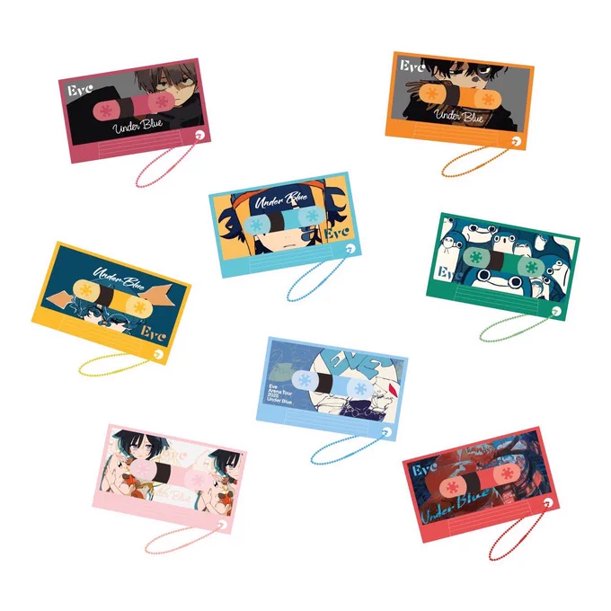 Under Blueくじ A〜D賞 A賞は『蒼像』展好評だったスタッフシャツを再現しました。 D賞のカセットテープは携帯にかざすとリンク先へ飛べます。 ※時間帯で回数制限がございます。