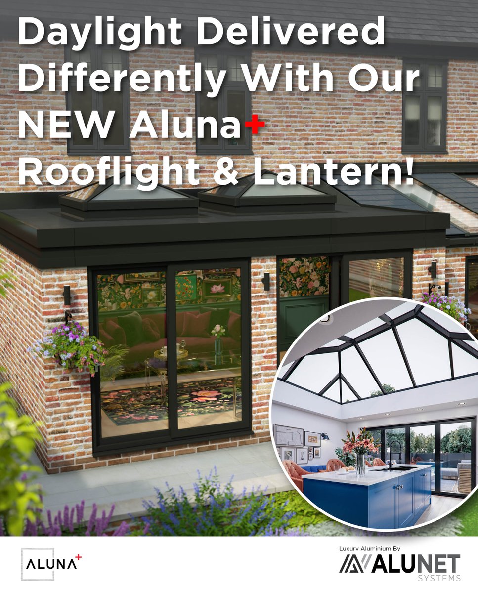 Daylight Delivered Differently with the NEW Aluna+ Rooflight &amp; Lantern!
Let There Be Light, The Aluna Way.