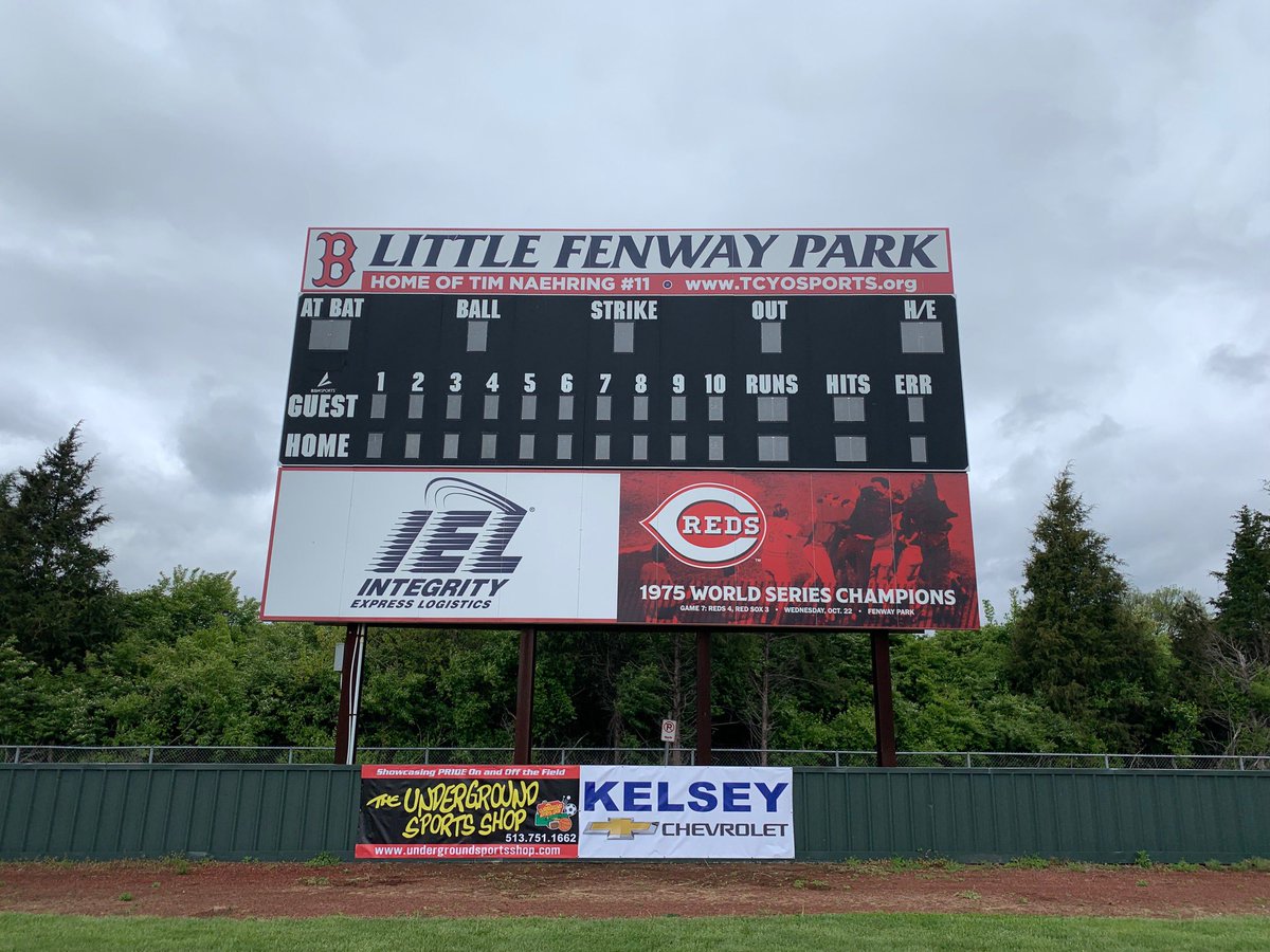 sports_tcyo's tweet photo. Little Fenway Park kicks off the Crack of the Wood Bat tourney today. 85 games over the next 3 days.
We are looking forward to being your host. Safe travels!
#youthbaseball #cincinnatibaseball #travelbaseball
@westside_raider
https://t.co/dZwIFHimEr https://t.co/O2Y2t72yGB