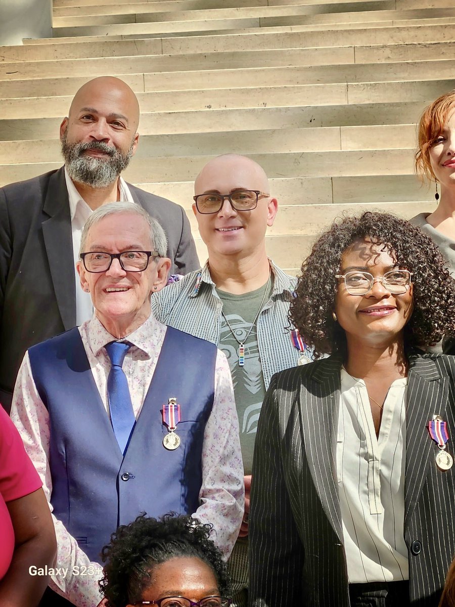 PatrickMasse's tweet photo. Alberta's Lieutenant Governor The Honourable Salma Lakhani presented The King Charles III Coronation Medal for advocacy in HIV/Aids. @HIVEdmonton ED Catherine Broomfield joined in presenting the medals. I was honoured and humbled to be alongside such amazing human beings. 🏳️‍🌈🏳️‍⚧️🙏 https://t.co/eIYJEY9xjK