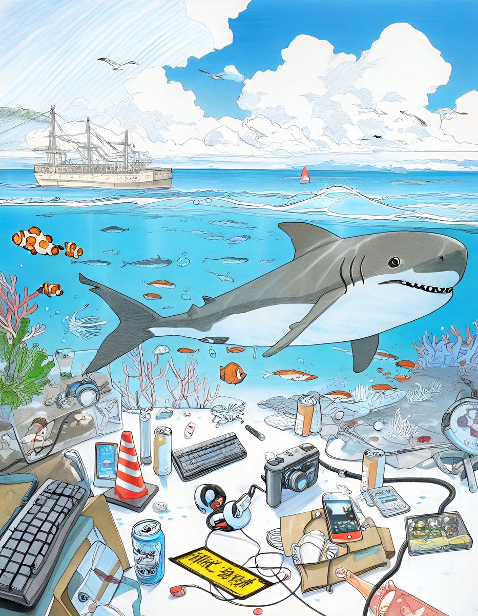 NetaArt_AI's tweet photo. 🐚 A glimpse of our oceans — filled with life, and with what we’ve left behind.
Created by one of our users with Neta AI.
🔗 https://t.co/1mtALDN0fo
#NetaArt #AIart #OceanCrisis #GenerativeAI #PromptToImage https://t.co/Kvk5KMyvYn