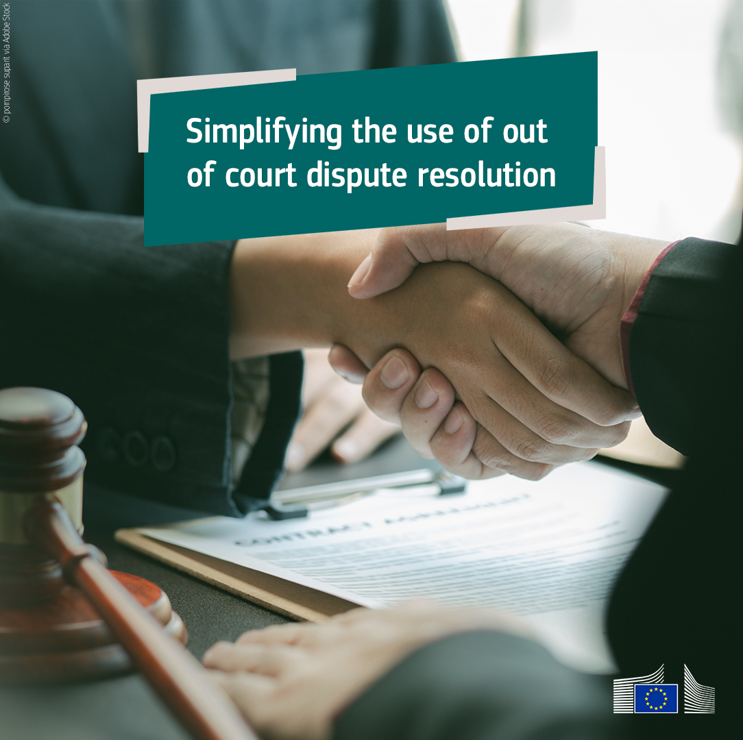 ✅ Simpler &amp; better access to dispute resolution in the 🇪🇺!

We welcome the political agreement on new rules for out-of-court dispute resolution, modernised for the digital age &amp; expanded to better protect EU consumers ⚖️💻.

➡️europa.eu/!cCCrcx

#ConsumerRights