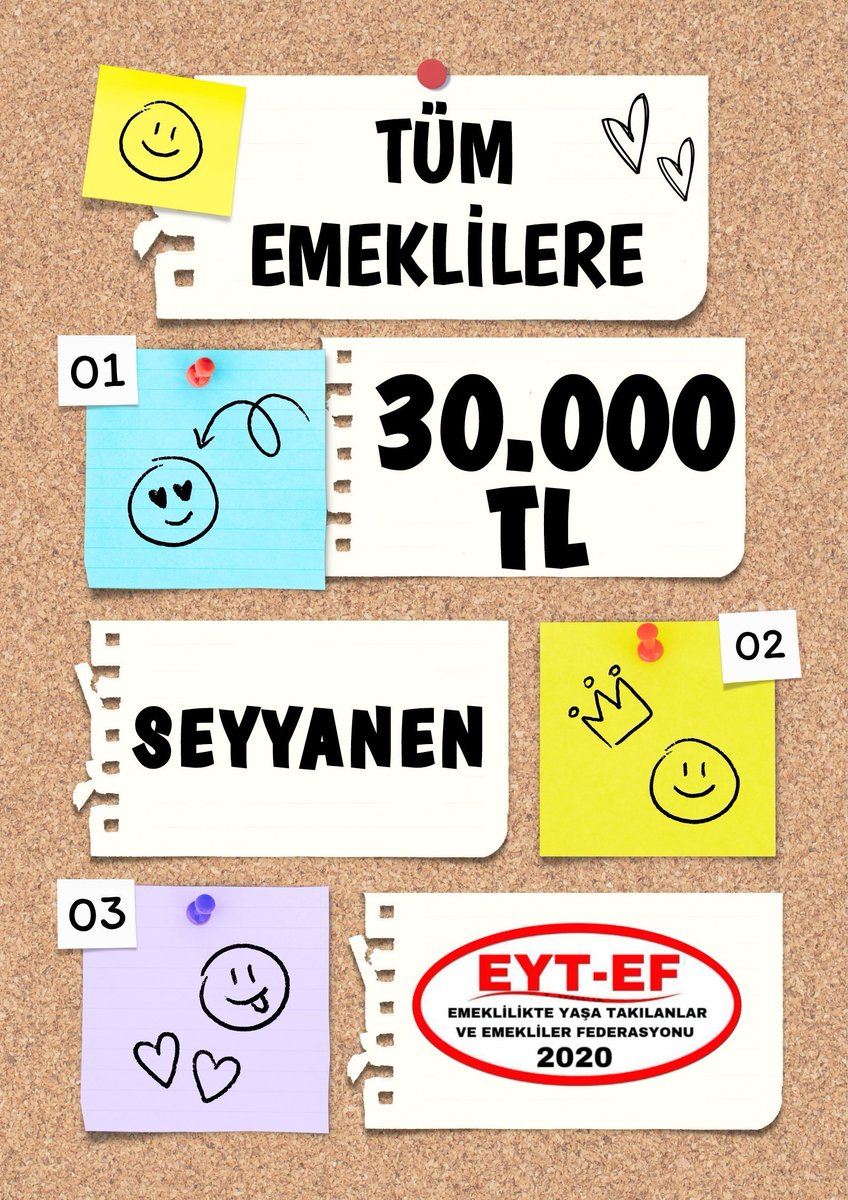 Sadece en düşük emekli maaşına değil, adil ve eşit şekilde tüm emeklilere zam yapılmalıdır.

Tüm Emeklilere 30BinTL #SeyyanenZam yapılması Şarttır.
HAKTIR‼️
<a href="/isikhanvedat/">Prof. Dr. Vedat Işıkhan</a>
<a href="/Akparti/">AK Parti</a>
#EmekliyeSeyyanen30BinTL
#5000KısmiMasadaKaldı