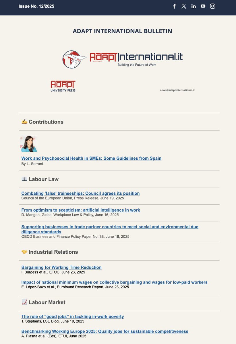 💥Discover the brand new look of the #ADAPTInternational Bulletin latest issue! Still your go-to source for essential insights on the #futureofwork. 🔎Read it here: a8b1b7.mailupclient.com/f/rnl.aspx/?fk…