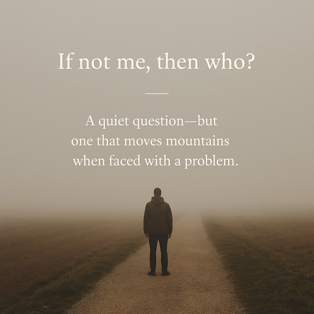 rohitgoel008's tweet photo. If not me, then who?

A quiet question to all problems. https://t.co/RAJuCjZEkP