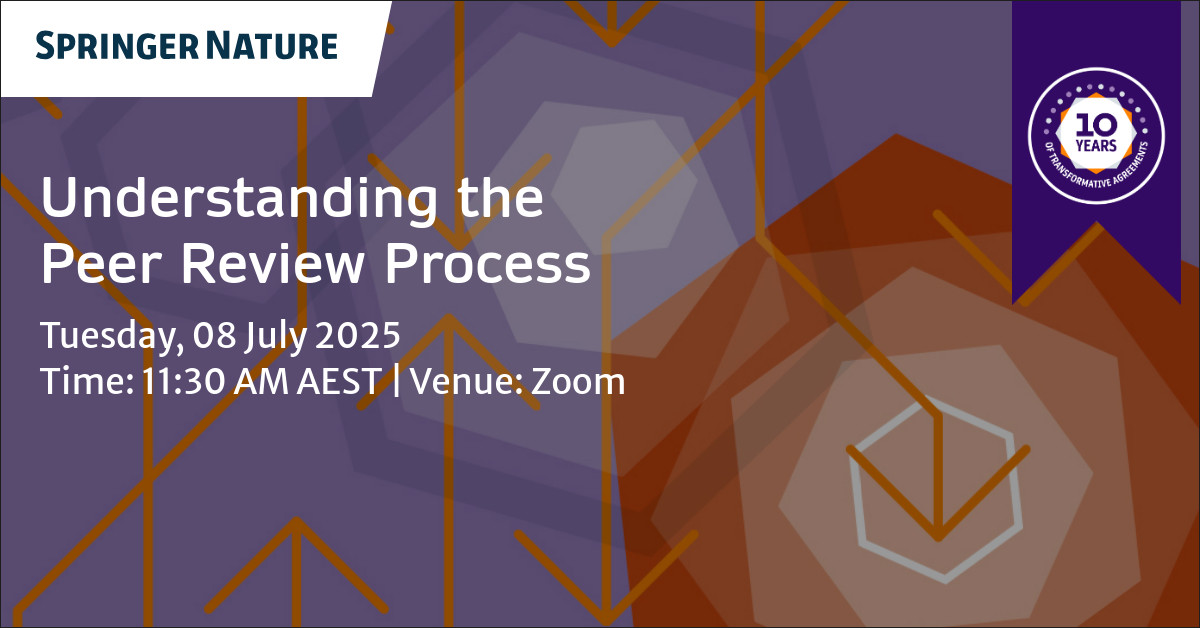 Researchers in ANZ: Join our webinar on 8th July to uncover how academic manuscripts are reviewed, what editors seek, and how to respond to feedback. Perfect for students &amp; early-career researchers! spklr.io/6016B6Nbw