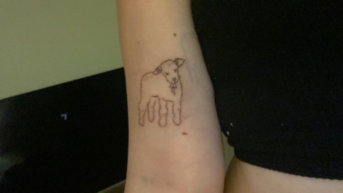 gave my self a tattoo instead of being emo the othet day
