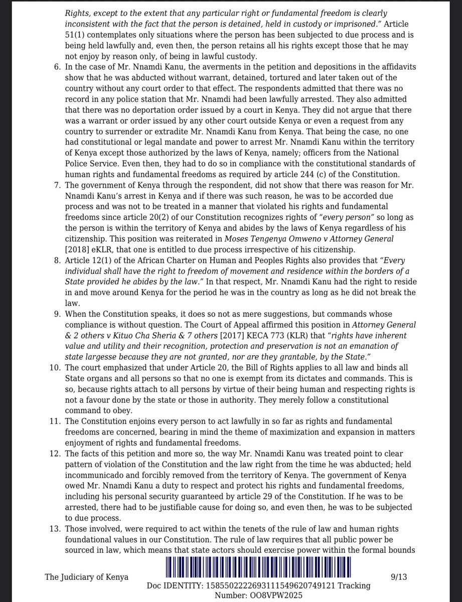 AloyEjimakor's tweet photo. As the Kenyan High Court rules AGAINST the #ExtraordinaryRendition of MAZI NNAMDI KANU, I make bold to commend Prof Lumumba (our Kenyan lead counsel who worked closely with me), Kanunta &amp; Prince Emmanuel (for their tenacity &amp; fraternity) &amp; Justice Mwita for the judicial courage. https://t.co/2nNaB3iZ81
