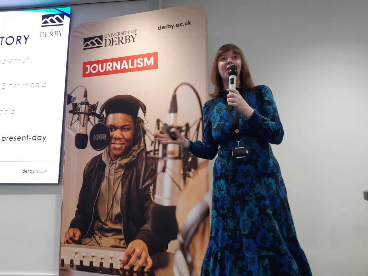 TheAJEUK's tweet image. "Journalism has constantly been in crisis," argues @CarolineV_Jones
Of @DerbyUni, "and yet it endures."
Teaching journalism history allows us to be more critical of contemporary change.
#AJEUK #AJE25