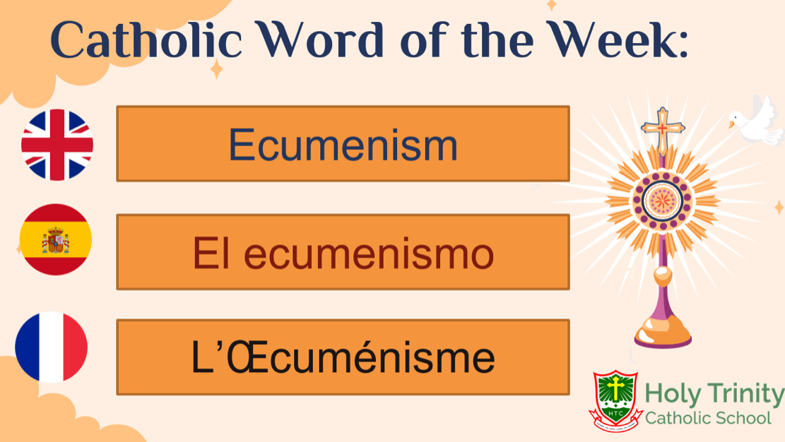 Our Catholic Word of the Week is: Ecumenism 🌍✝️
It's the spirit of unity and dialogue among all Christian communities, fostering peace, understanding, and shared faith. Let's pray and work together for one Church in Christ! #Ecumenism