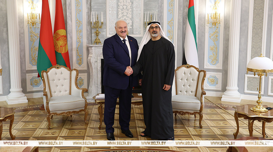 Belarusian President Aleksandr Lukashenko  met with Crown  Prince of Abu Dhabi, Chairman of the Abu Dhabi Executive Council Sheikh  Khaled bin Mohamed bin Zayed Al Nahyan in Minks on 27 June.