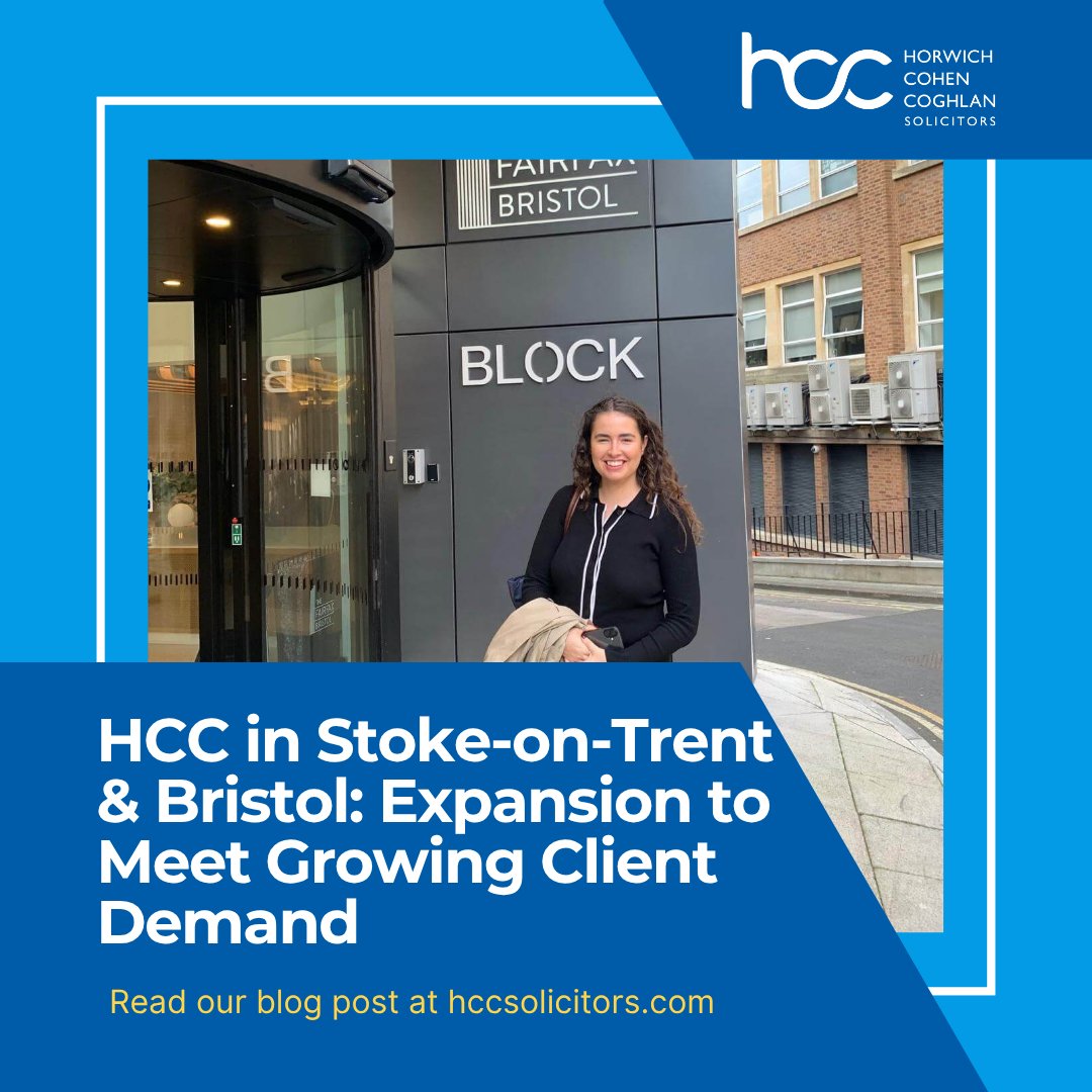 HCC's Expansion to Meet Growing Client Demand.

Read the blog from our website - hccsolicitors.com/hcc-solicitors…