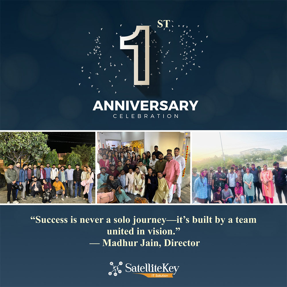 SatelliteKeyIT's tweet photo. 🎉𝐂𝐞𝐥𝐞𝐛𝐫𝐚𝐭𝐢𝐧𝐠 𝟏 𝐘𝐞𝐚𝐫 𝐨𝐟 𝐄𝐱𝐜𝐞𝐥𝐥𝐞𝐧𝐜𝐞 | @satellitekey IT Solutions Pvt. Ltd. 🎉
#SatelliteKeyIT #1YearAnniversary #TechCompanyIndia #StartupJourney #DigitalInnovation #SoftwareSolutions https://t.co/vqN8DwEBRa
