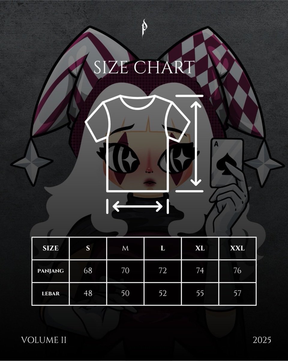 nyumnyaaaa's tweet photo. ‼️RTs are appreciated‼️

✨OPEN PRE ORDER✨
“𝐍𝐎𝐓 𝐂𝐋𝐎𝐖𝐍—𝐉𝐎𝐊𝐄𝐑” 🃏🔮

26 Juni - 13 Juli 2025

Black T-Shirt IDR160K
Black Long Sleeve IDR180K

‼️FREE STICKERS‼️
24s cotton combed, plastisol ink

🃏DM for more info🃏 https://t.co/iUEYTLwkwY