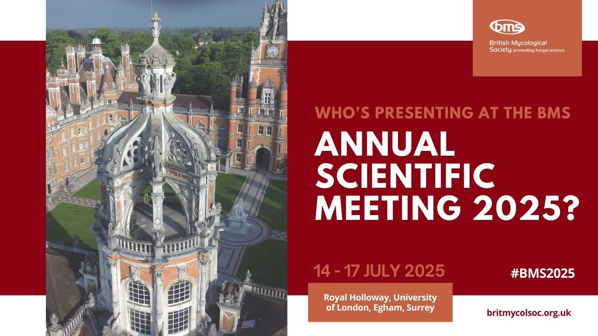 BritMycolSoc's tweet image. Find out who’s presenting at our Annual Scientific Meeting #BMS2025! Talks and posters will cover a wide range of fungal research topics including crop pathogens, medical mycology, ecology & microbe interactions.
➡️ Full programme now available: britmycolsoc.org.uk/asm.html