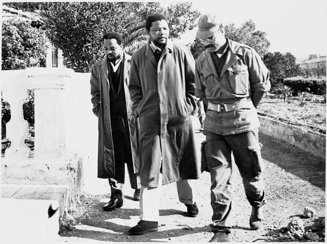 Building Umkhonto WeSizwe: Nelson Mandela and Robert Resha in Algeria for military training, 1962.