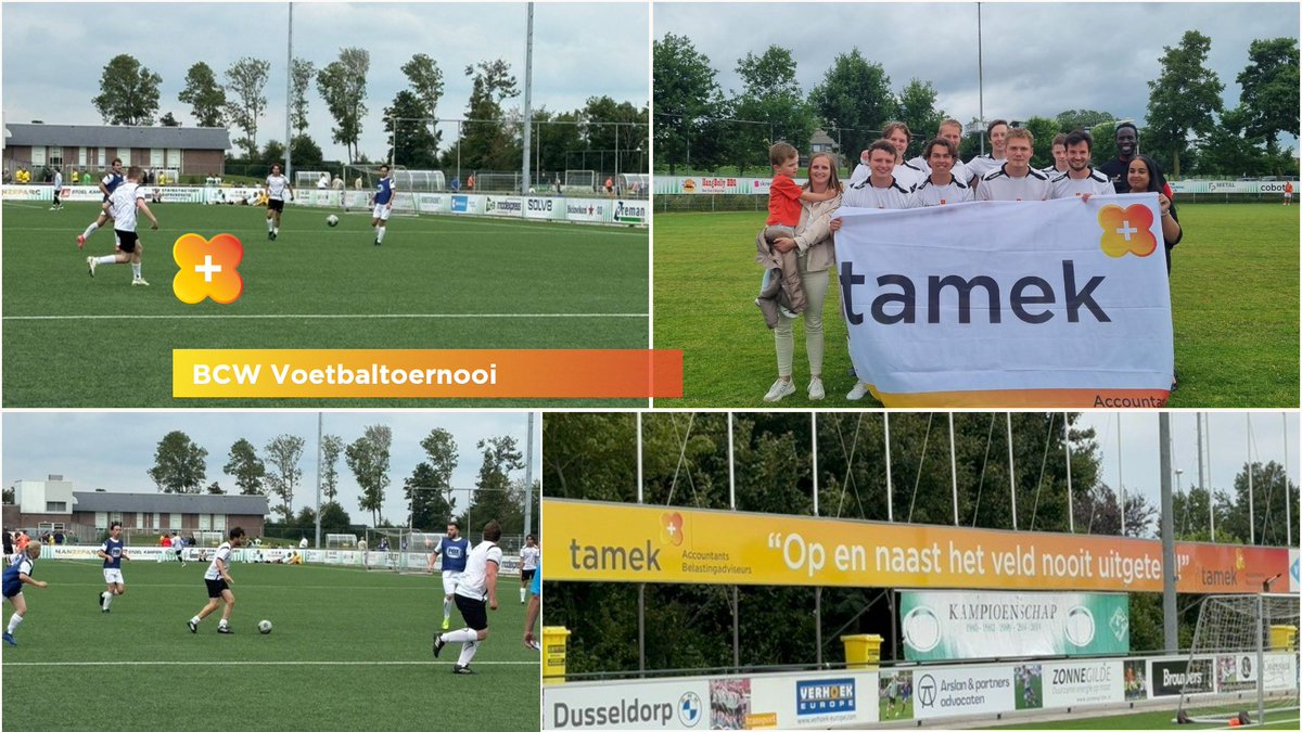 Deze week deden wij mee aan het <a href="/campenaerkoffie/">campenaer koffie</a> 7x7 BCW voetbaltoernooi bij <a href="/BCDeWetering/">Businessclub De Wetering</a> Winnen, verliezen, spectaculaire doelpunten, maar ook heroïsche missers. ⚽

Ben jij voetballer en werkzaam in de accountancy? Kom dan eens langs bij @Tamek_nl om kennis te maken.