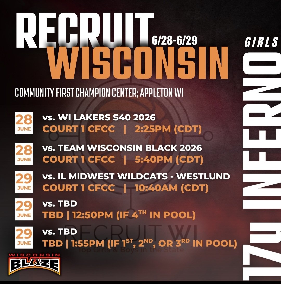 Ava Strasser (@ava_strasser) on Twitter photo This is my schedule for this weekend in Appleton! Can't wait to play with my team!! <a href="/WisconsinBlaze/">Wisconsin Blaze Girls Basketball</a> <a href="/LisaMVanWyk/">Lisa Van Wyk</a> This is my schedule for this weekend in Appleton! Can't wait to play with my team!! <a href="/WisconsinBlaze/">Wisconsin Blaze Girls Basketball</a> <a href="/LisaMVanWyk/">Lisa Van Wyk</a>