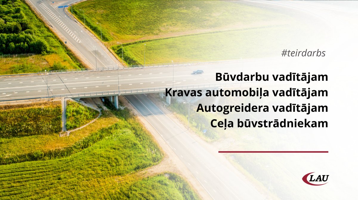 autoceli's tweet image. Ieskaties aktuālajās vakancēs: lau.lv/vakances

#teirdarbs #vakances