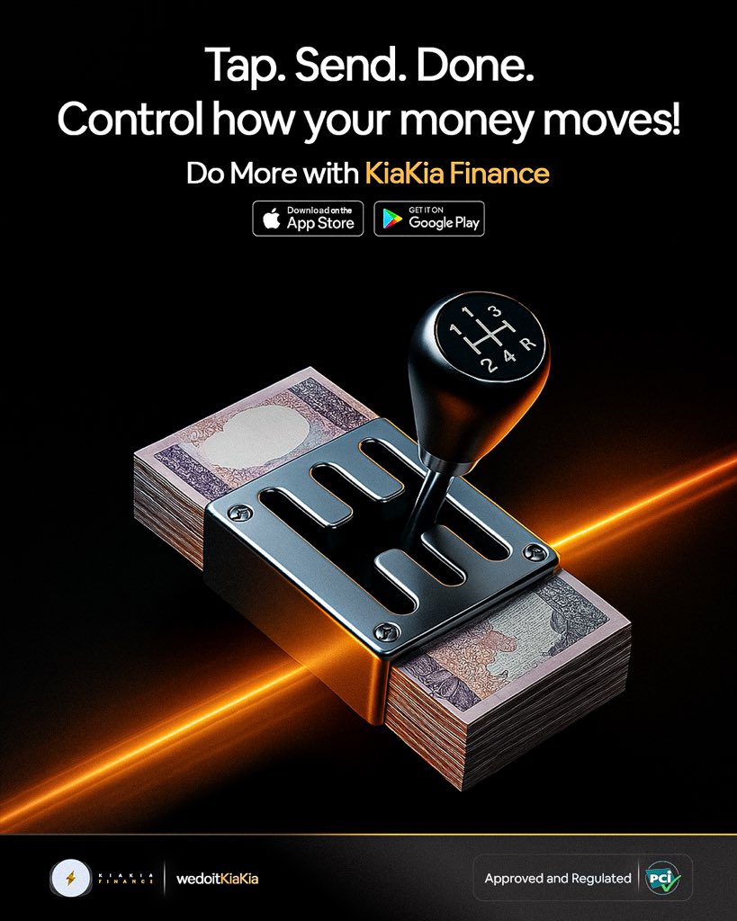 kiakiafinance's tweet photo. Shift your money into high gear.
Whether it’s sending, spending, or saving — you’re in full control.
Download KiaKia Finance and move your money your way.

🔘 #DoMoreWithKiaKia #TapSendDone https://t.co/DnIu6xkGew